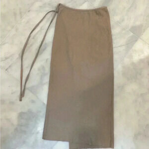 Cream/Tan Midi Skirt | Size XS